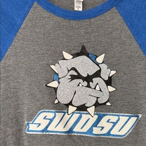 SWOSU Raglan Shirt - Gray and Blue